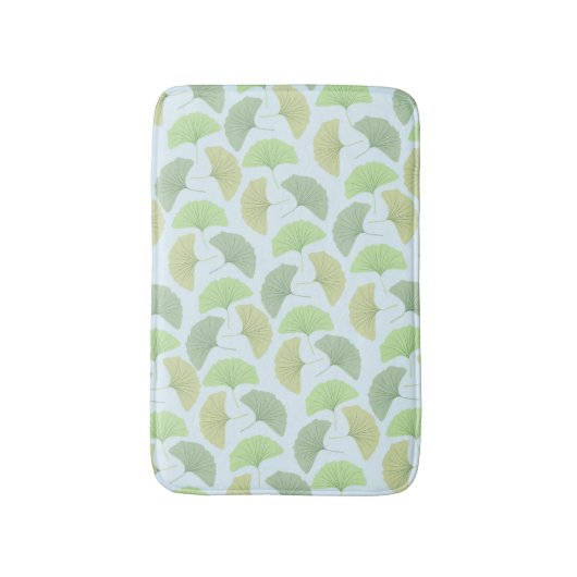 Tapis de bain vert errant de Ginkgo (Devant (Vertical))