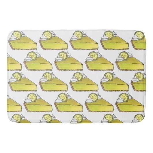Tapis De Bain Vert Floride clé Lime Pie Slice Foin (Devant)