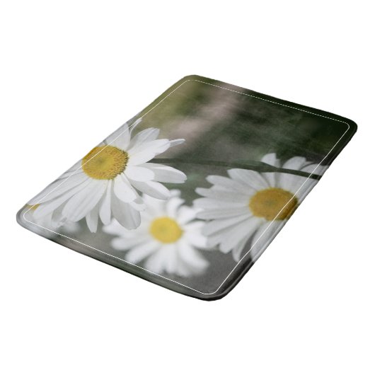 Tapis De Bain Vert foncé Blanc Et Or (Angle)