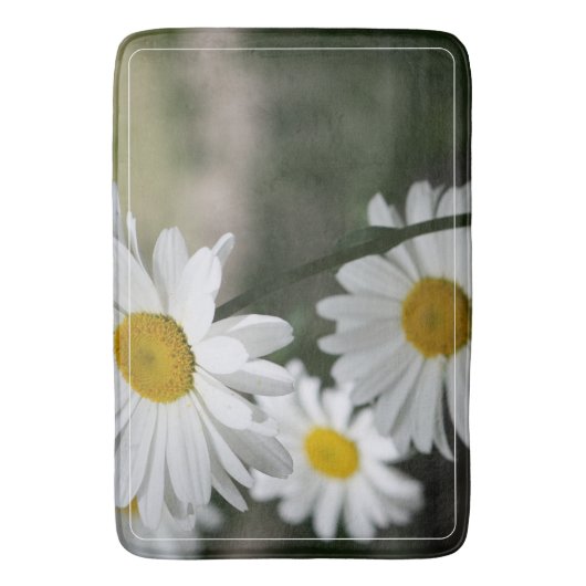 Tapis De Bain Vert foncé Blanc Et Or (devant Vertical)