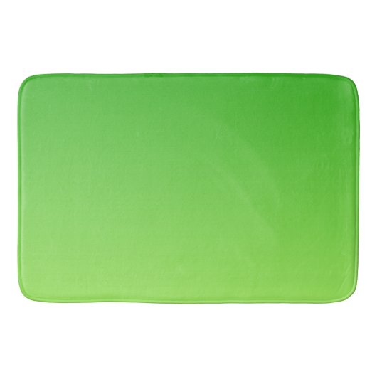 Tapis De Bain Vert foncé dégradant à Vert clair (Devant)