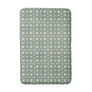 Tapis De Bain Vert & gris Moderne Motif celtique