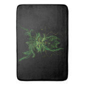 Tapis De Bain Vert Homme Fae Feuilles Noir (devant Vertical)