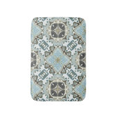 Tapis De Bain Vert mer Turquoise Turquoise Bali Motif Batik (Devant (Vertical))