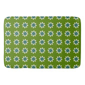 Tapis De Bain Vert minimal Fleur Rétro Avocado Vert (Devant)