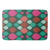 Tapis De Bain Vert moderne du milieu du siècle (Devant)