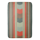 Tapis De Bain Vert moderne du milieu du siècle et orange (devant Vertical)