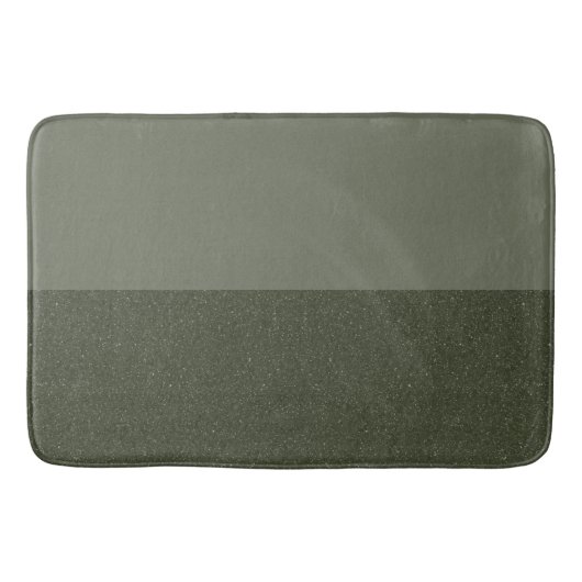 Tapis de bain vert mousse personnalisable (Devant)