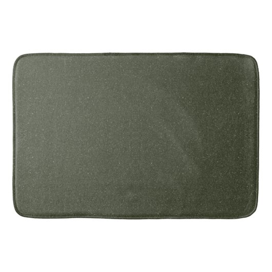 Tapis de bain vert mousse texturé - personnalisabl (Devant)