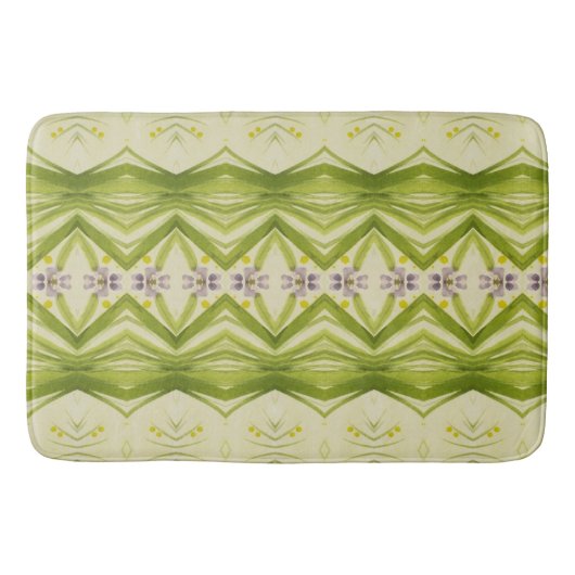 Tapis De Bain Vert olive Et Sage (Devant)