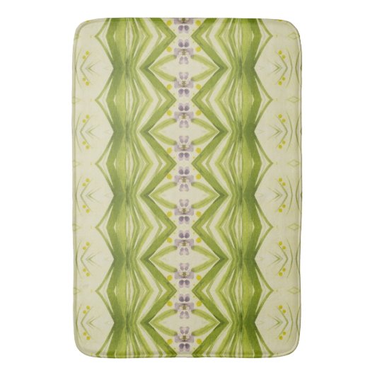 Tapis De Bain Vert olive Et Sage (devant Vertical)