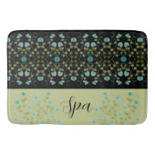 Tapis De Bain Vert Olive Turquoise Et Noir (Devant)