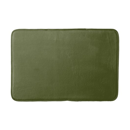 Tapis De Bain Vert olive uni (Devant)