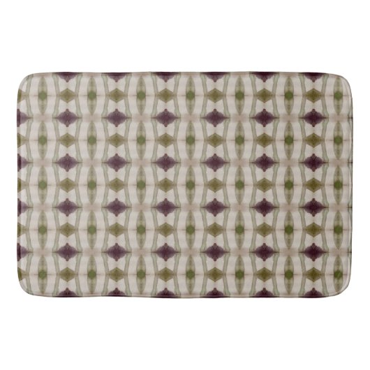 Tapis De Bain Vert olive violet (Devant)