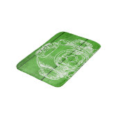 Tapis de bain vert plongée (Angle)