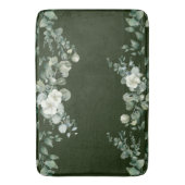 Tapis De Bain Vert ronde eucalyptus feuille verdure (devant Vertical)