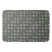 Tapis De Bain Vert, rose, violet, points bleus (Devant)