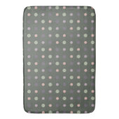 Tapis De Bain Vert, rose, violet, points bleus (devant Vertical)