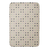 Tapis De Bain Vert, rose, violet, points bleus (devant Vertical)