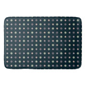 Tapis De Bain Vert, rose, violet, points bleus (Devant)