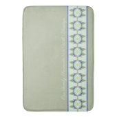 Tapis De Bain Vert Sage Avec Bleu Turquoise (devant Vertical)