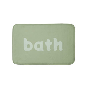 Tapis De Bain vert sauge