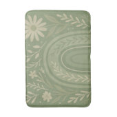 Tapis de bain vert sauge Boho (Devant (Vertical))