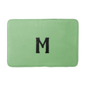 Tapis De Bain Vert sauge Monogramme (Devant)