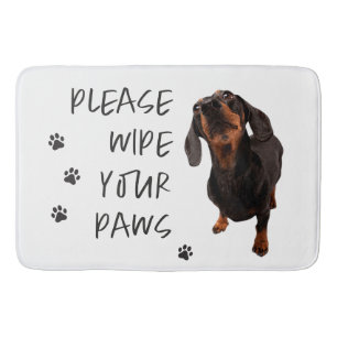 Tapis De Bain veuillez essuyer vos pattes chien photo doormat