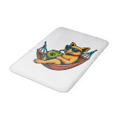 Tapis De Bain Vibes de chiot tropical (Angle)