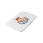 Tapis De Bain Vibes d'été Chill Cat - Poisson Funny Kitty (Angle)