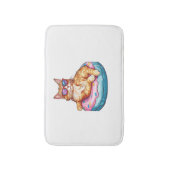 Tapis De Bain Vibes d'été Chill Cat - Poisson Funny Kitty (Devant (Vertical))