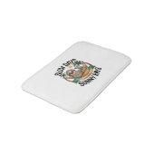 Tapis De Bain Vibes d'été Sloth Funny Lazy Float (Angle)