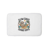 Tapis De Bain Vibes d'été Sloth Funny Lazy Float (Devant)