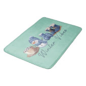 Tapis De Bain Vibes d'hiver Friendly Snowman (Angle)