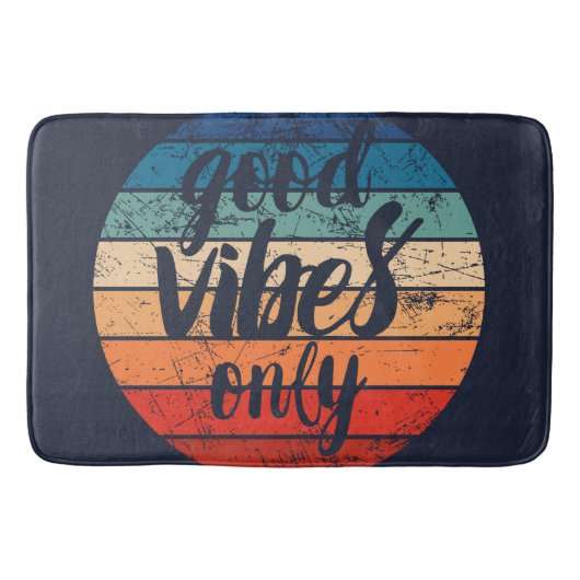 Tapis De Bain Vibes Positives Uniquement (Devant)