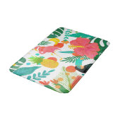 Tapis De Bain Vibes tropicales Floral Feuille Summer Chic (Angle)