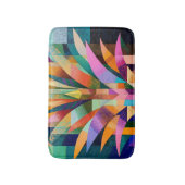 Tapis de bain vibrant abstrait Agave (Devant (Vertical))