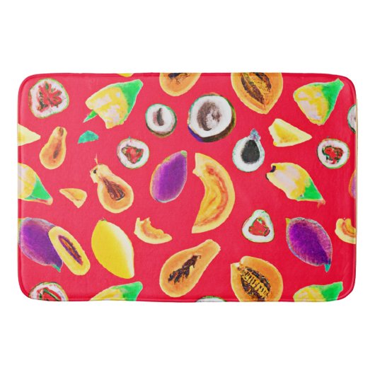 Tapis De Bain Vibrant Fruity Délice Motif (Devant)