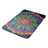 Tapis De Bain Vibrant Mandala Artistry (Angle)