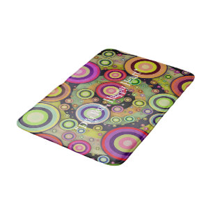 Tapis De Bain Vibrant Mat de bain en mousse de mémoire Abstraite