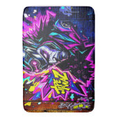 Tapis De Bain Vibrant Street Art (devant Vertical)
