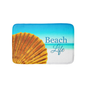 Tapis De Bain Vie de la plage de Shell Sea