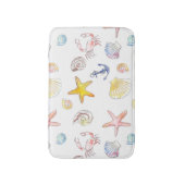 Tapis De Bain Vie marine et Ancres (Devant (Vertical))
