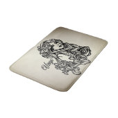 Tapis De Bain Vierge du zodiaque doré (Angle)