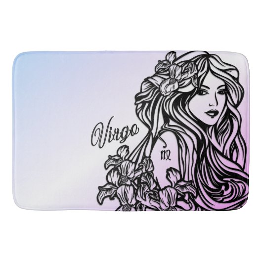 Tapis De Bain Vierge Vierge Zodiaque Violet (Devant)