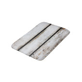 Tapis De Bain Vieux bois blanc (Angle)