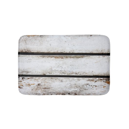 Tapis De Bain Vieux bois blanc (Devant)