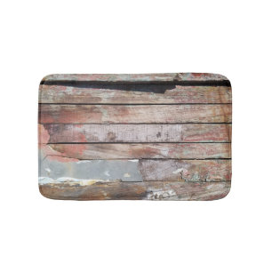 Tapis De Bain Vieux bois rustique bateau en bois plank