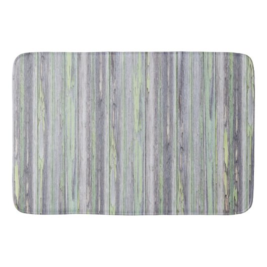 Tapis De Bain vieux bois rustique gris (Devant)